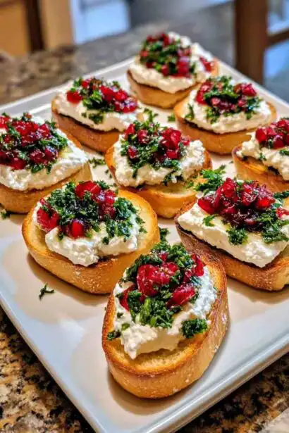 Goat Cheese Crostini