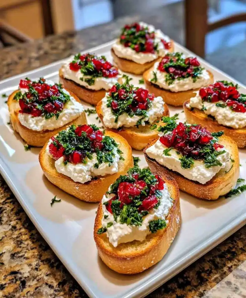 Goat Cheese Crostini