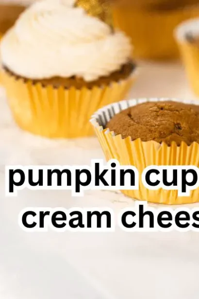 pumpkin cupcakes with cream cheese frosting
