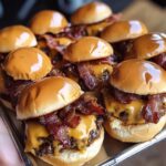 Peanut Butter Bacon Cheeseburger Sliders