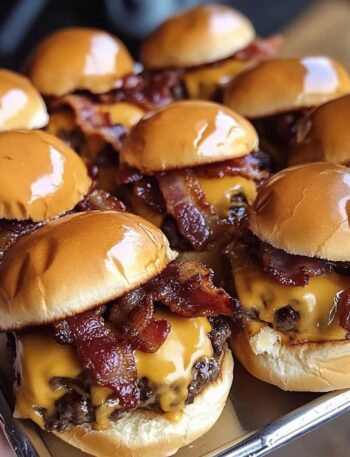 Peanut Butter Bacon Cheeseburger Sliders