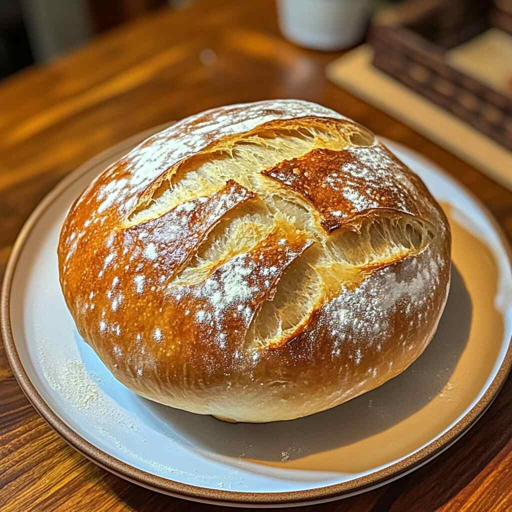 🍞✨ Pan Artesanal Casero ✨🍞 ¡No hay nada mejor que el aroma de pan recién horneado en la cocina! Este Pan Artesanal Casero es dorado, crujiente y perfecto para acompañar sopas, guisos o simplemente disfrutar con un poco de mantequilla. 🥖💛 Receta Ingredientes 3 14 tazas de harina de trigo 1 12 cdta de sal 2 cdta de azúcar 1 paquete (2 14 cdta) de levadura instantánea 1 taza de agua tibia (¡no muy caliente!) 14 taza de aceite de oliva Instrucciones En un tazón grande, mezcla la harina, sal, azúcar y levadura. Agrega el agua tibia y el aceite de oliva. Mezcla hasta formar una masa. Amasa la masa en una superficie enharinada durante 8-10 minutos hasta que esté suave y elástica. Coloca en un tazón ligeramente engrasado, cubre y deja reposar por 1-2 horas o hasta que duplique su tamaño. Precalienta el horno a 190°C (375°F). Forma un pan redondo y colócalo en una bandeja para hornear. Espolvorea ligeramente con harina y haz cortes superficiales en la parte superior con un cuchillo para decorar. Hornea durante 25-30 minutos o hasta que esté dorado y suene hueco al golpearlo. Deja enfriar antes de cortar y ¡disfruta! ¿Te animarías a hornearlo ¡Cuéntanos en los comentarios!