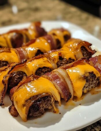 Garlic Butter Bacon Cheeseburger Rollups