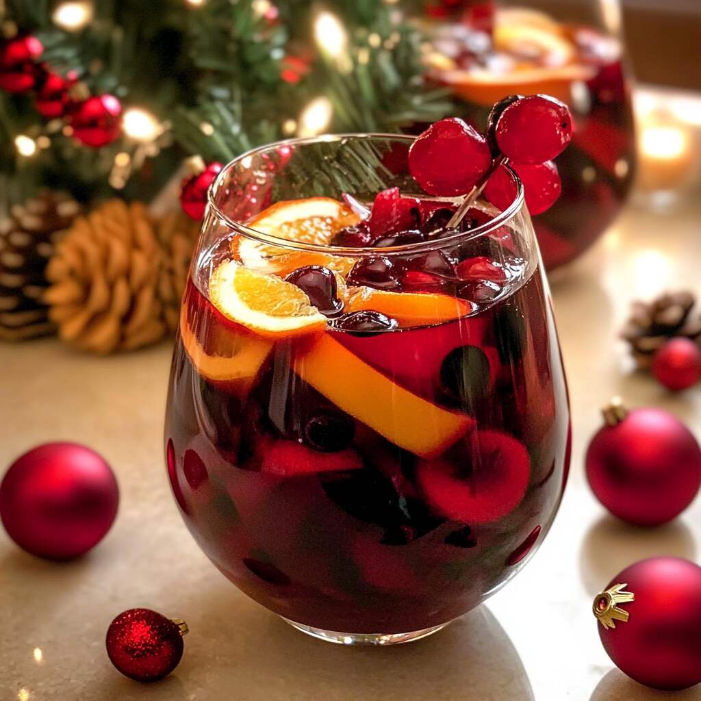 Non Alcoholic Christmas Sangria