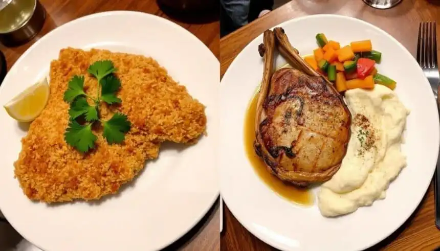 Pork schnitzel and pork chop cutlets