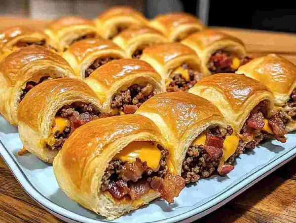 Bacon Cheeseburger Crescent Rolls