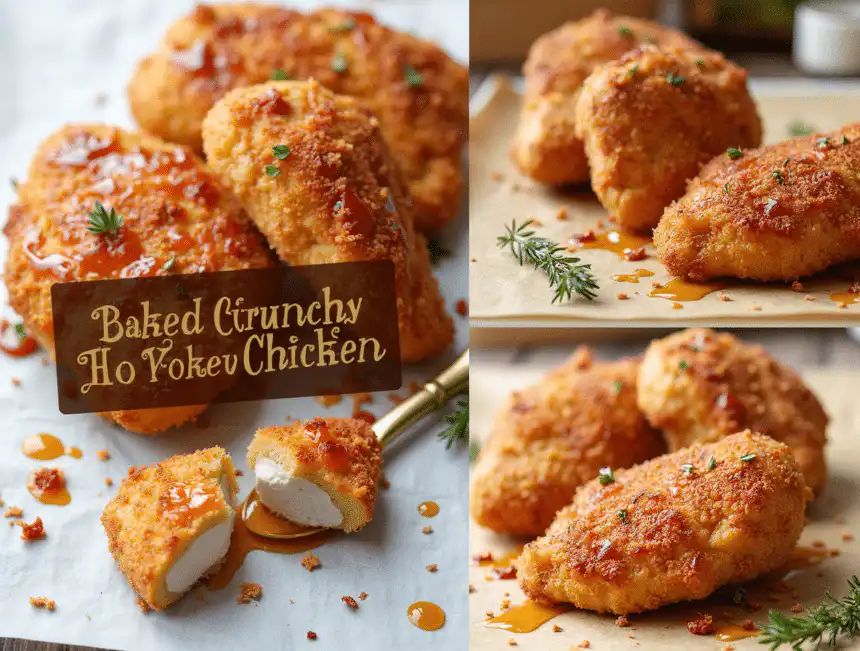 Baked Crunchy Hot Honey Chicken Recipe