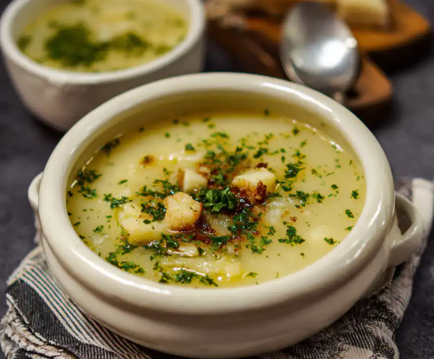 Hangover Cure Garlic Potato Soup