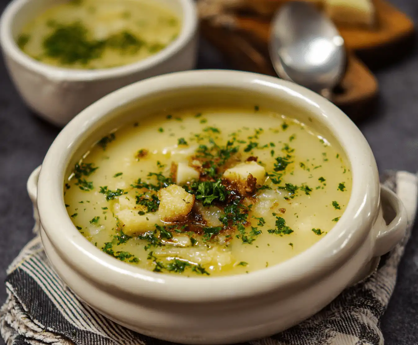 Hangover Cure Garlic Potato Soup
