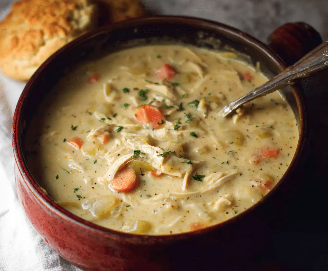 healthy pot pie soup