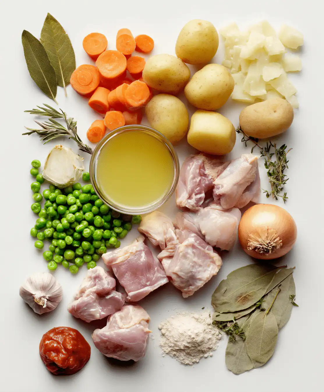 Slow cooker poultry stew ingredients