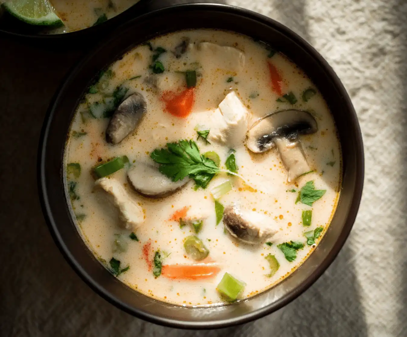 Thai Coconut Soup Recipe (Tom Kha Gai)