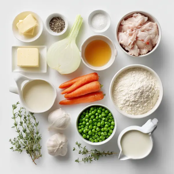 Creamy Chicken Pot Pie Soup ingredients