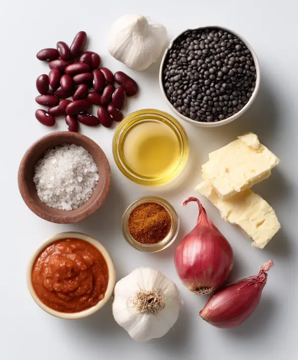 Punjabi dal makhani ingredients