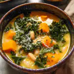 butternut squash kale white bean soup