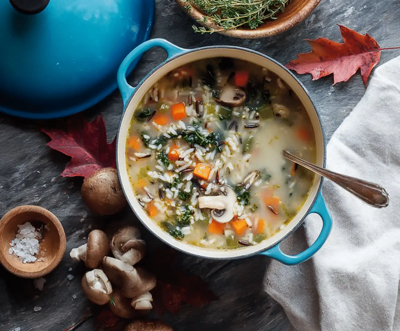 Delicious Autumn Wild Rice Soup