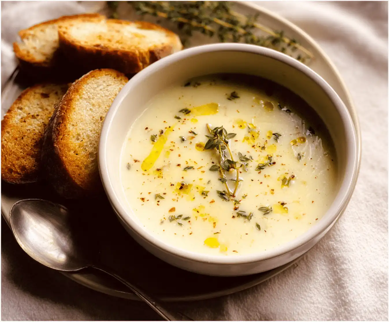 Country French Garlic Soup - Velvety Winter Comfort Recipe