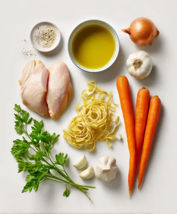 Easy chicken noodle soup ingredients