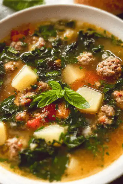 sausage potato kale soup