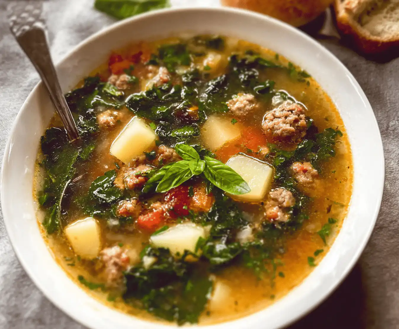 sausage potato kale soup