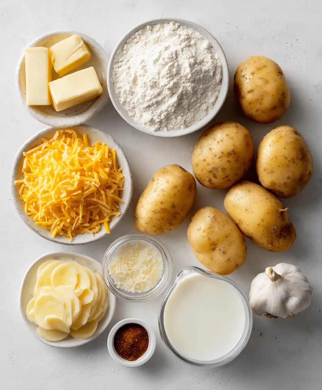 Cheesy scalloped potatoes ingredients