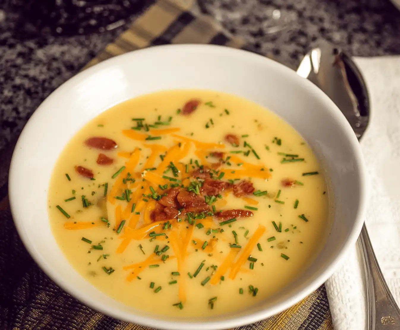 Cheddar Garlic Herb Potato Soup – Cozy & Creamy Fall Favorite