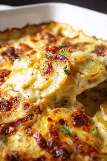 Boursin scalloped potatoes
