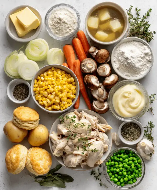 Chicken pot pie soup ingredients