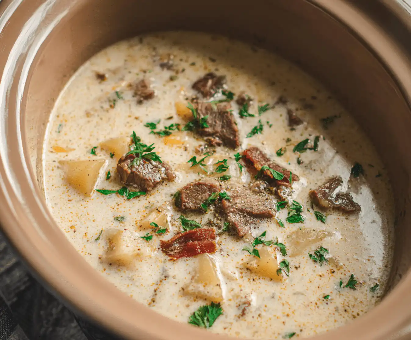 cheesesteak potato soup
