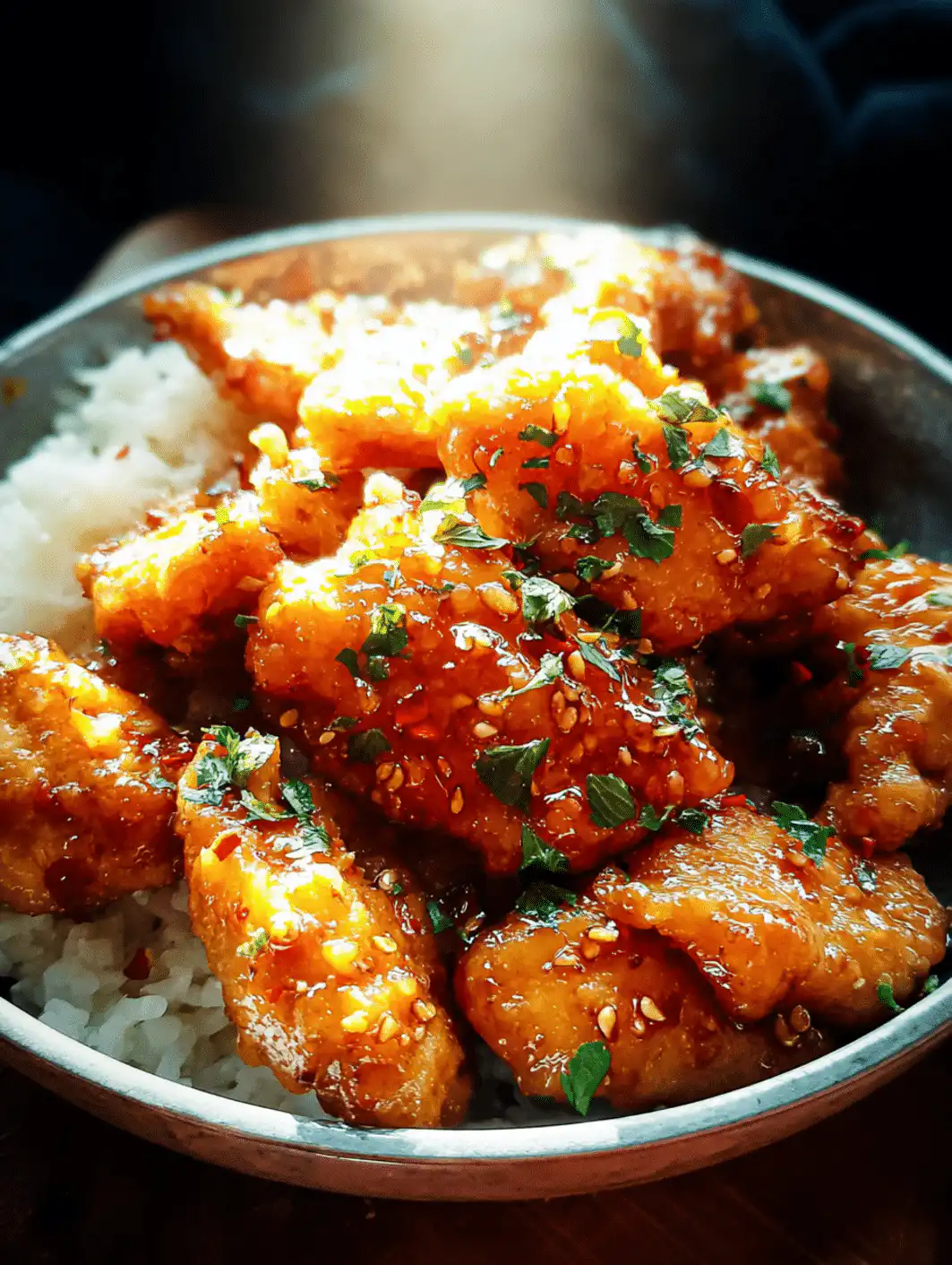 honey garlic chicken