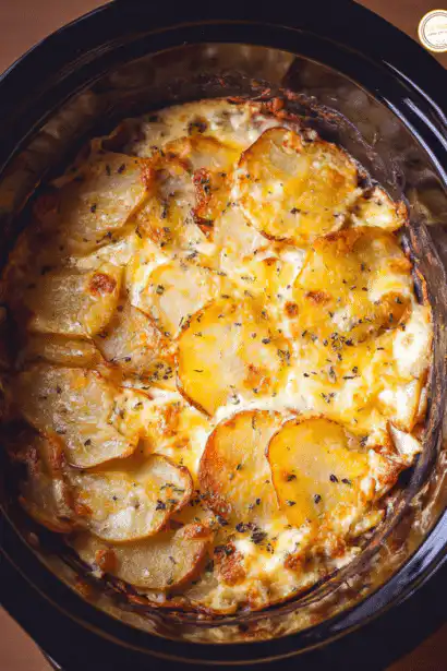 slow cooker scalloped potatoes