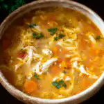 Sicilian chicken soup