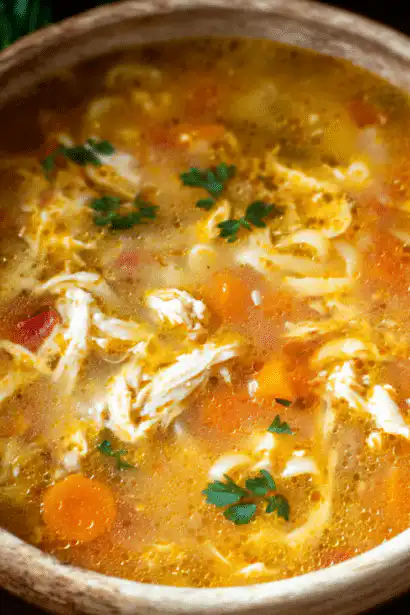 Sicilian chicken soup
