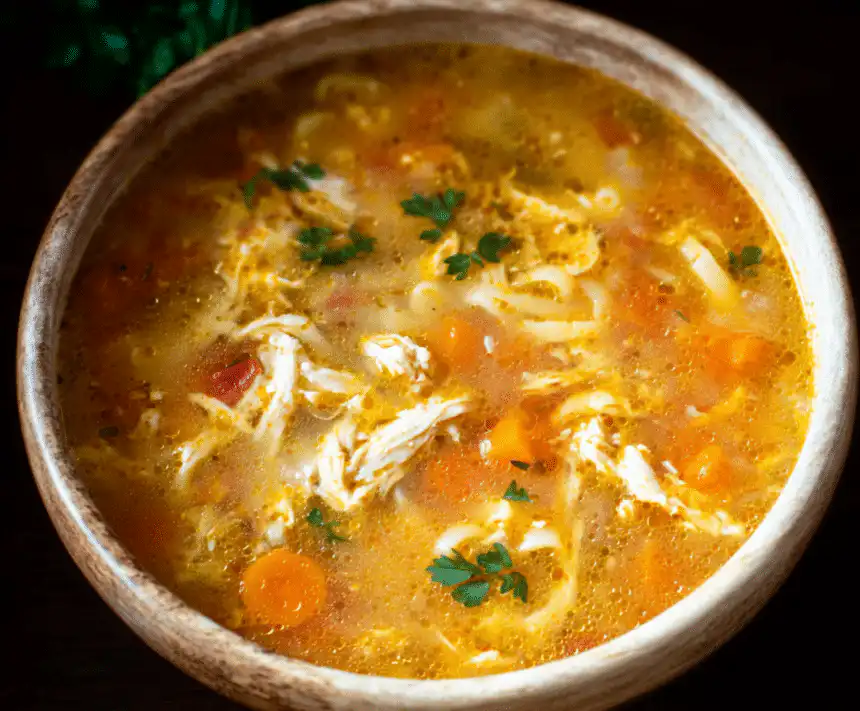 Sicilian chicken soup