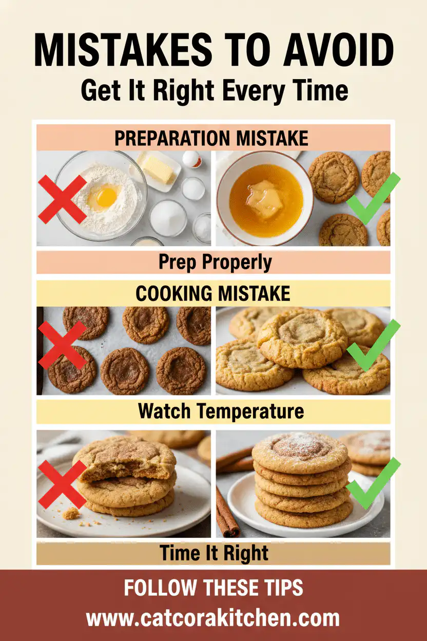 Brown butter cinnamon cookies common mistakes