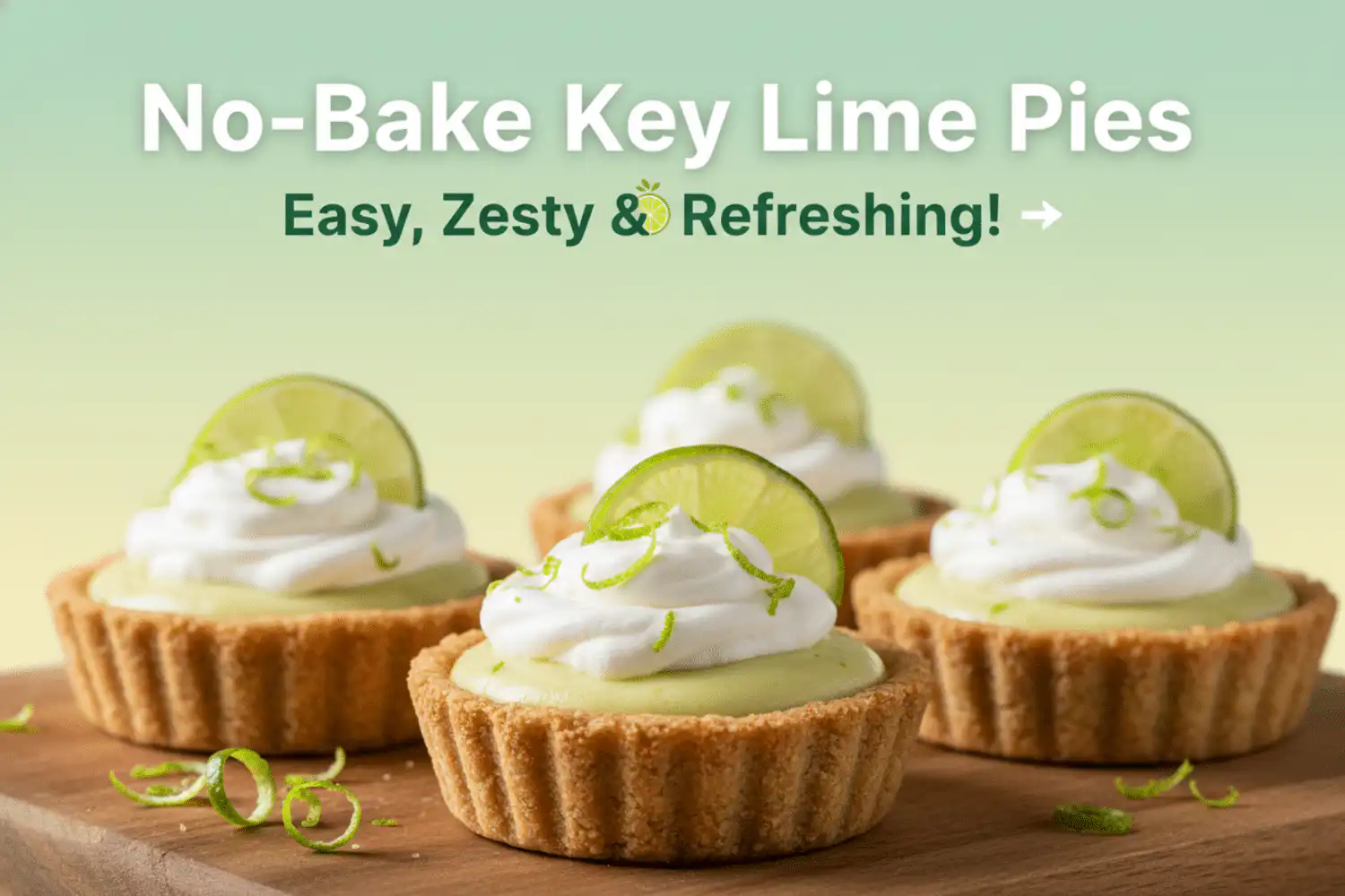 No-Bake Key Lime Pies