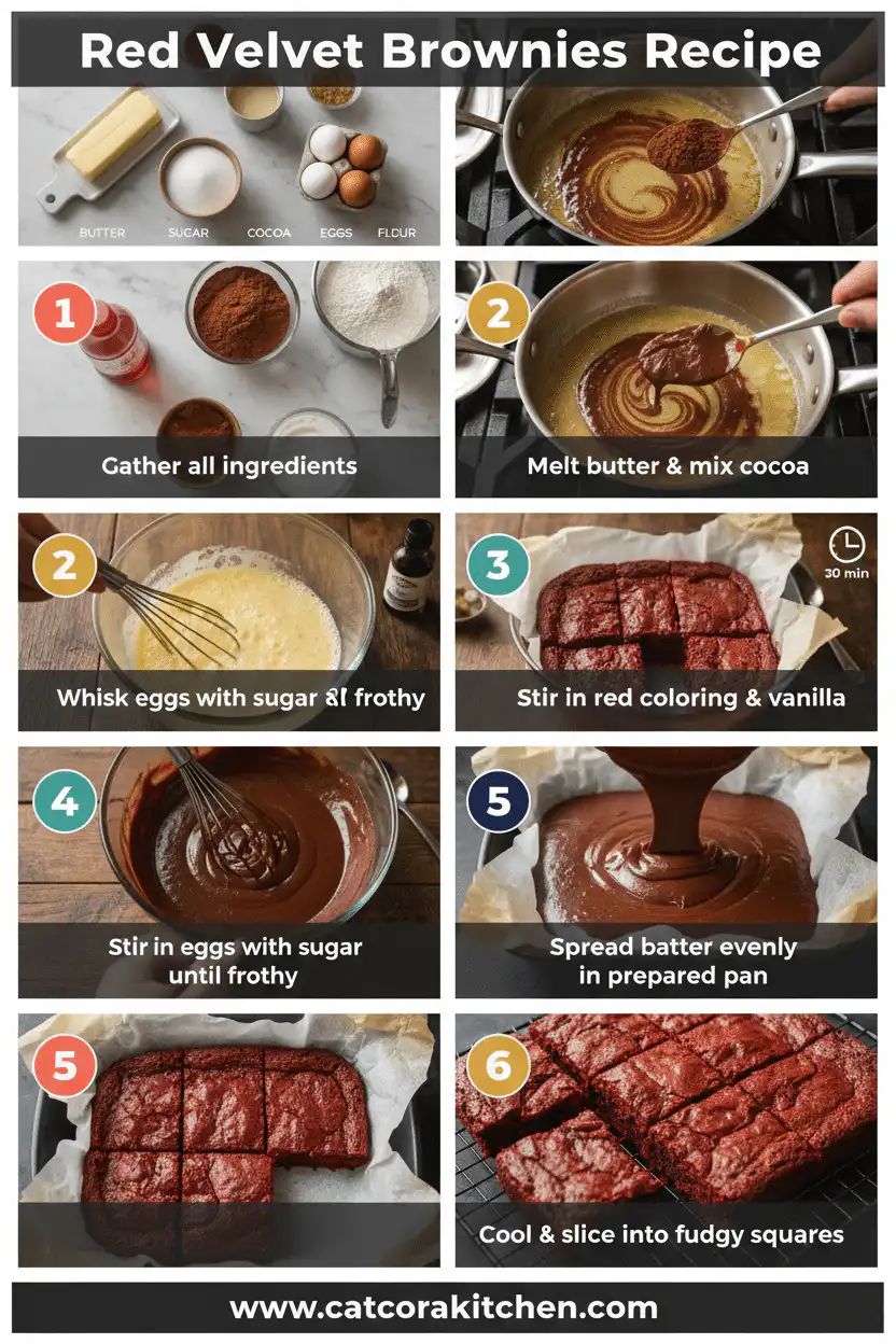 Red velvet brownies how to make