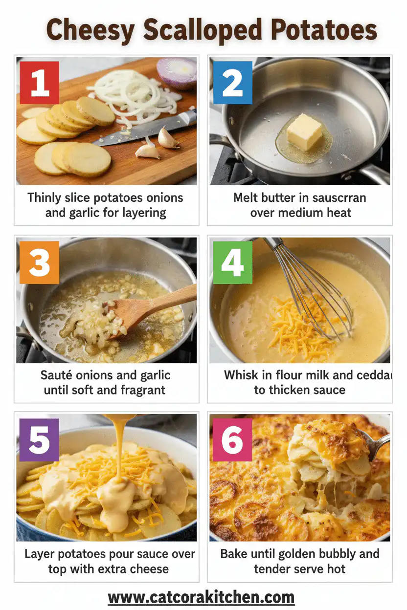 Cheesy scalloped potatoes how to make