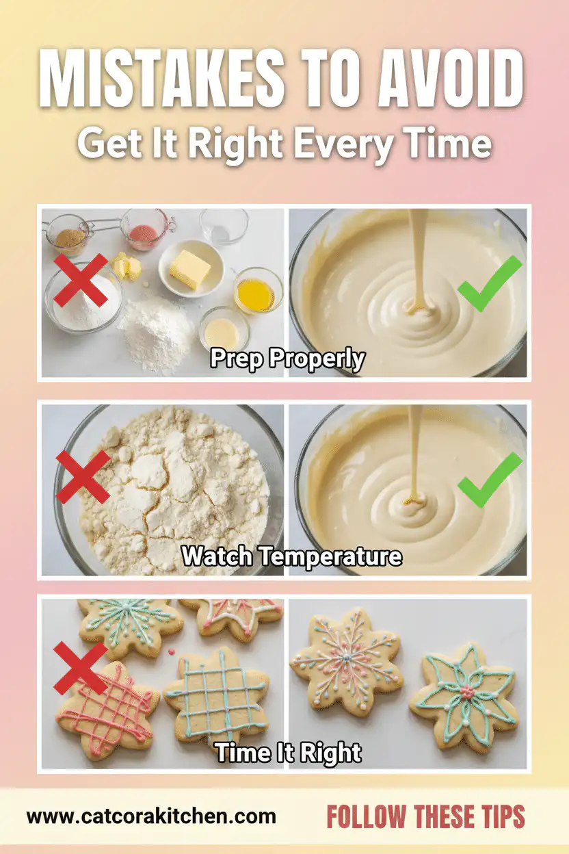 Sugar cookie icing common mistakes