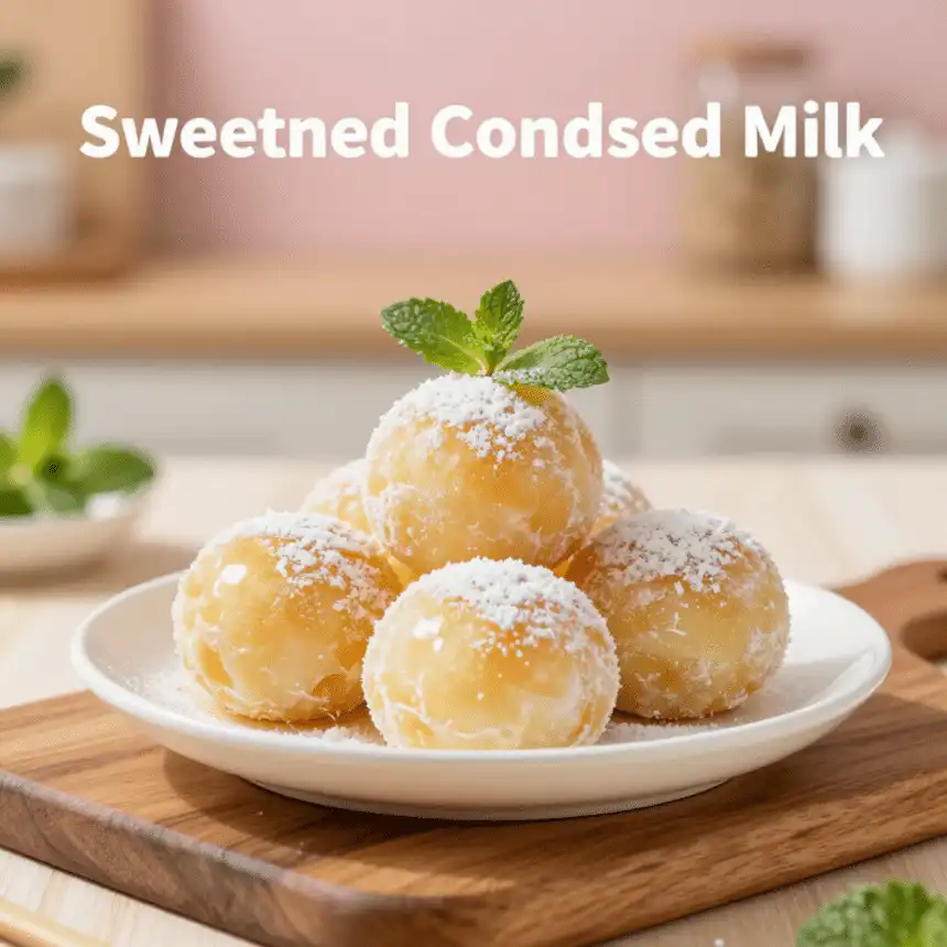 Sweetened Condensed Milk Snowballs