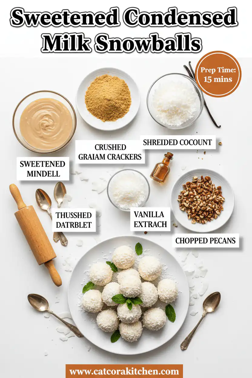 Sweetened Condensed Milk Snowballs ingredients