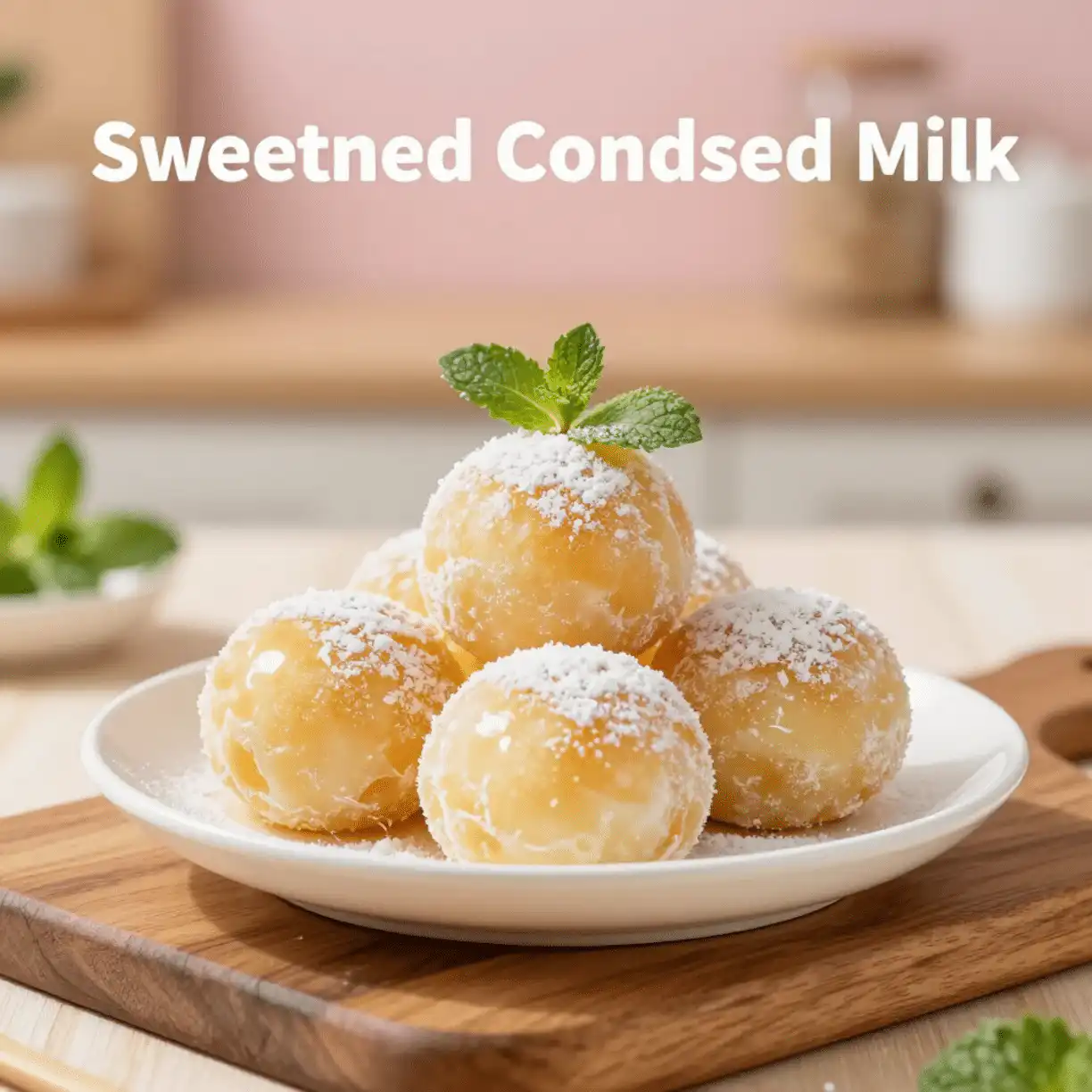 Sweetened Condensed Milk Snowballs