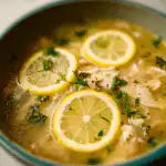 Greek lemon chicken soup