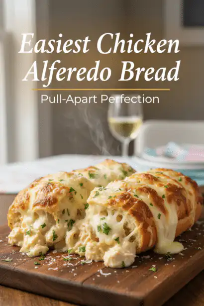 alfredo chicken bread