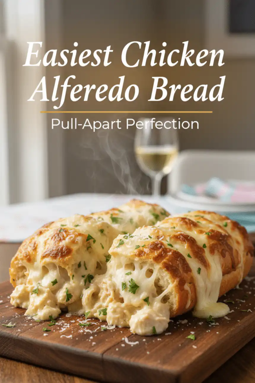 alfredo chicken bread