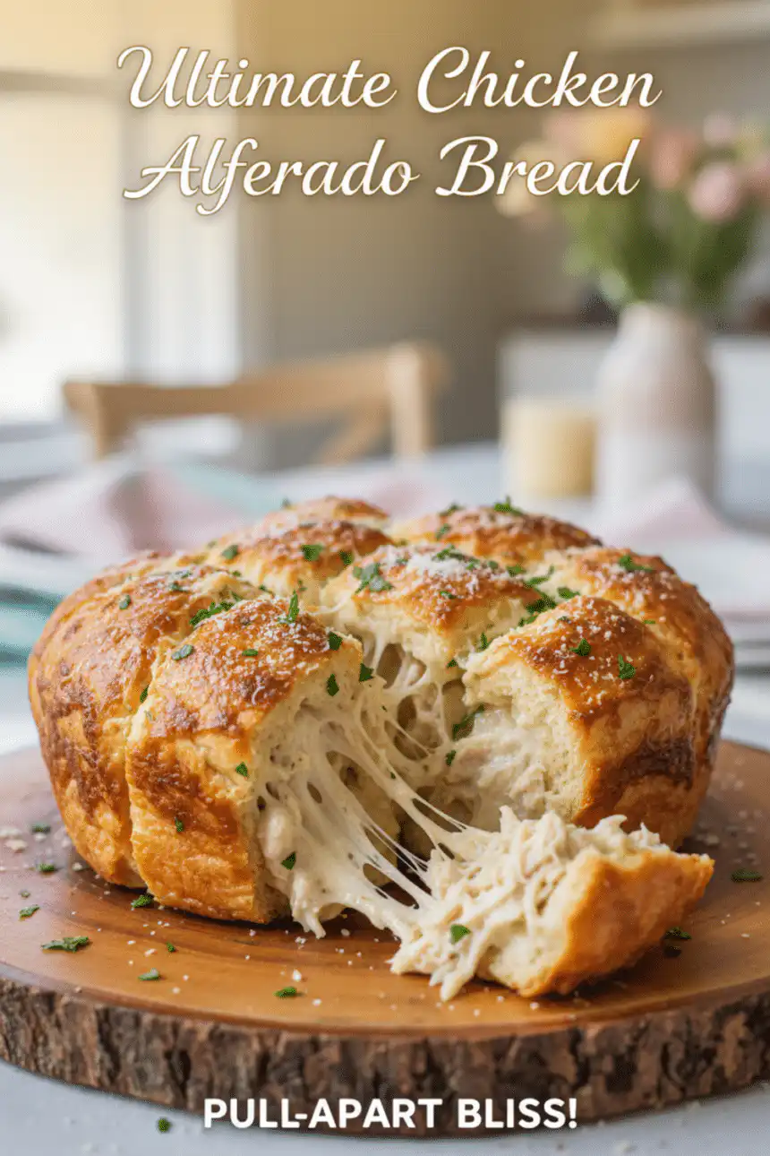 alfredo chicken bread