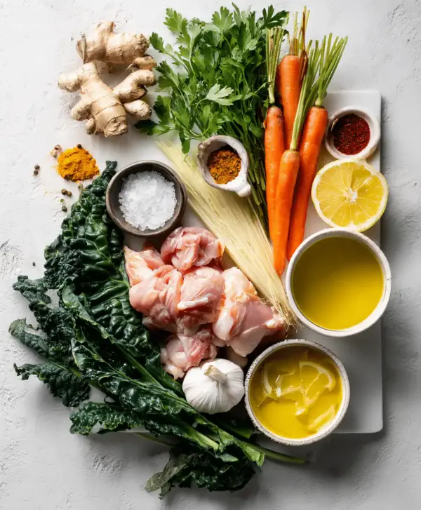 Healing soup ingredients