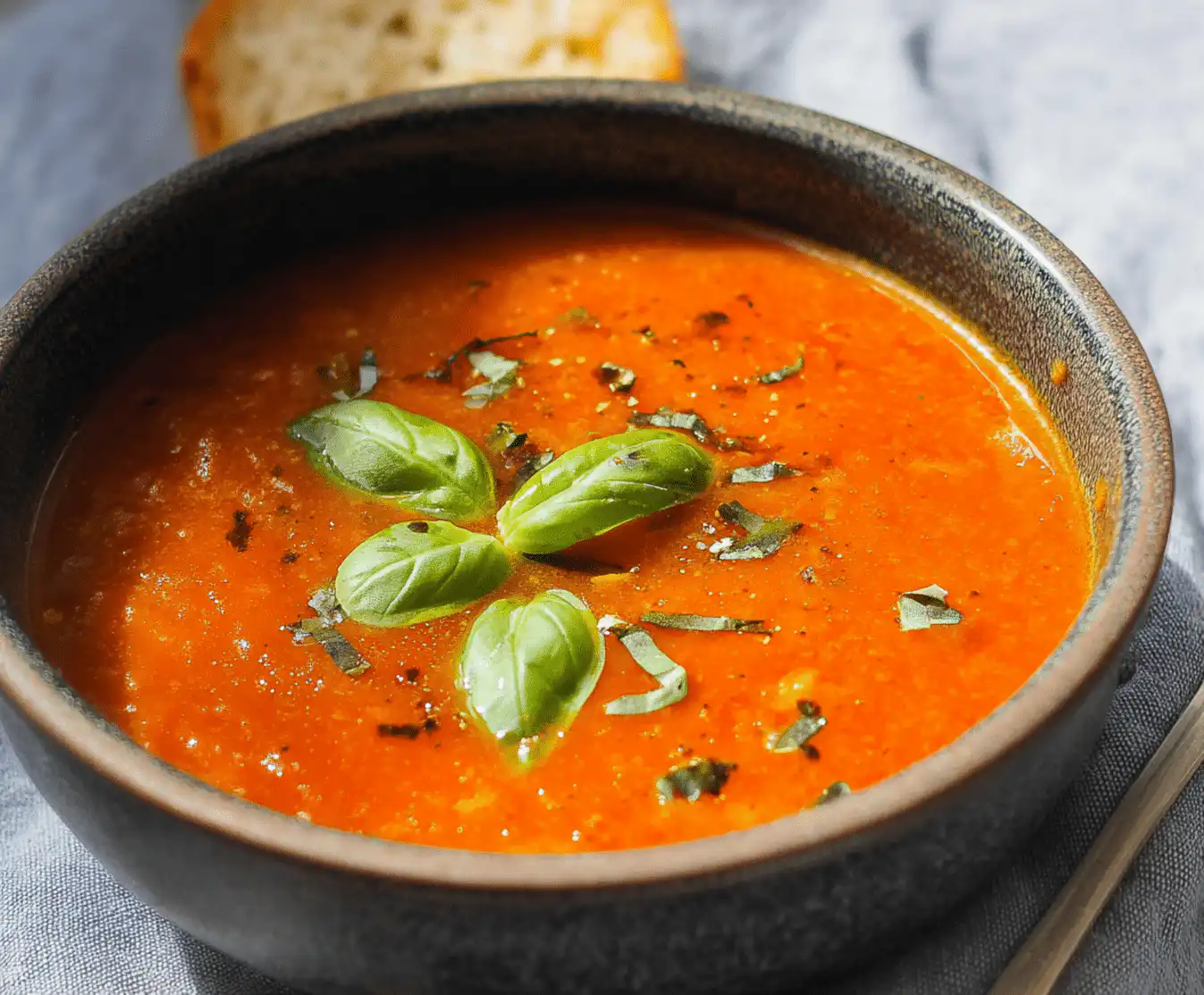 Roasted Tomato Basil Soup Cozy Fall Favorite