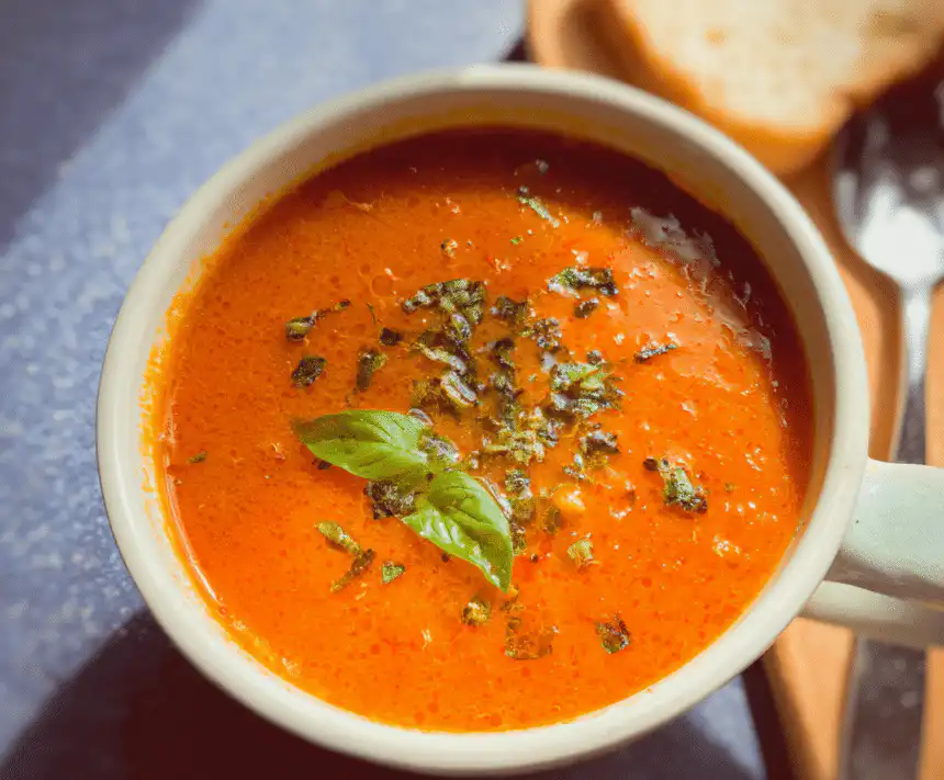 roasted tomato basil soup