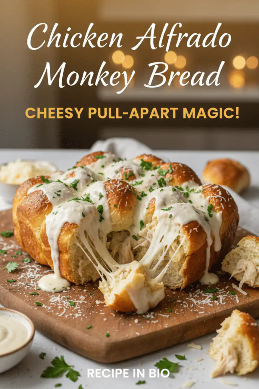 chicken alfredo monkey bread